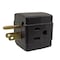 Projex Plug Adapter, Outlet Tap, 5-15P, Brown AB-26/01PRJ - alternate 1